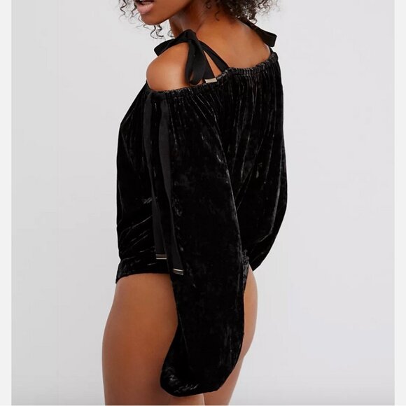 HAH  x Free People Beg 2 Differ Velvet Bodysuit - Picture 5 of 5